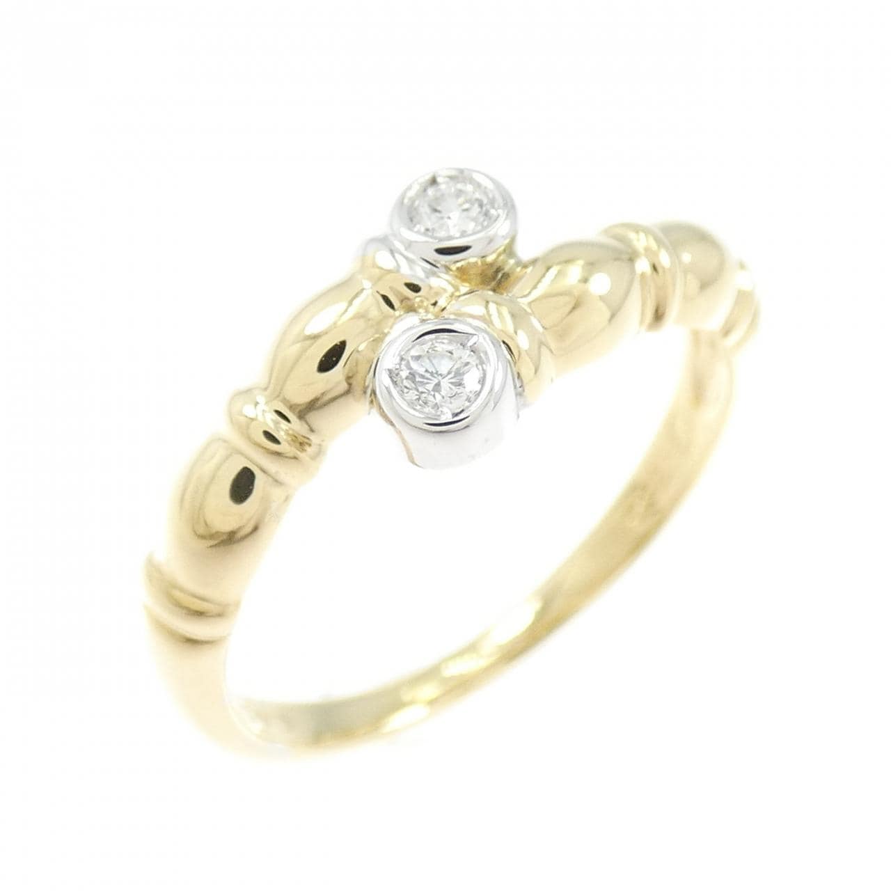 750YG/750WG ダイヤモンド リング 0.045CT