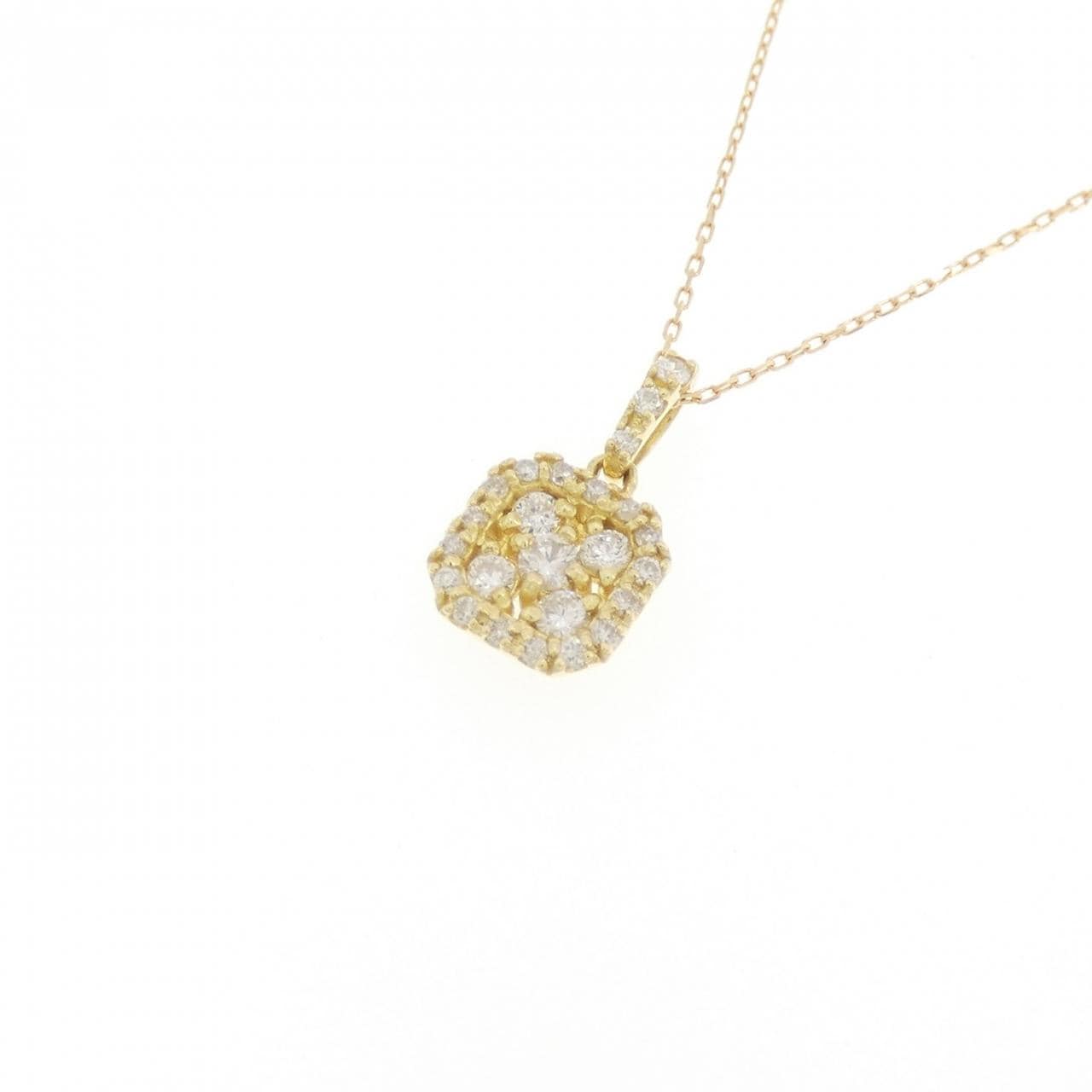 K18YG ダイヤモンド ネックレス 0.18CT