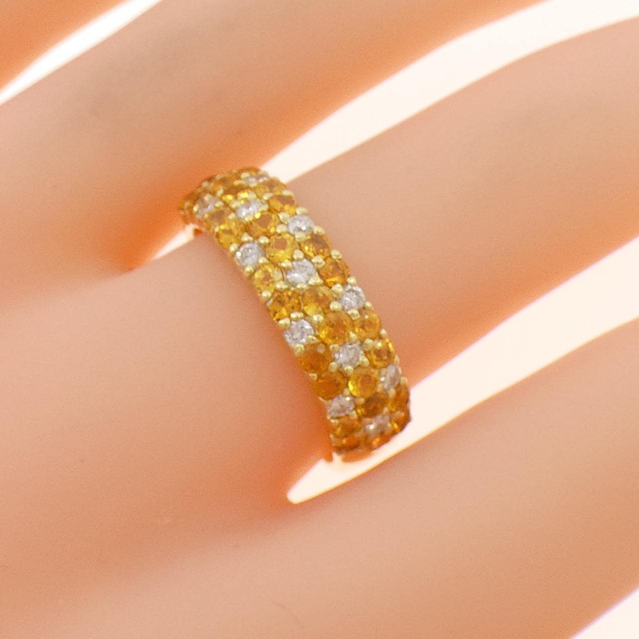 K18YG サファイヤ リング 1.00CT