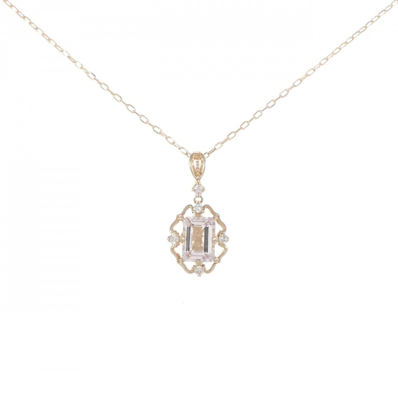 K18PG Beryl Necklace 0.79CT