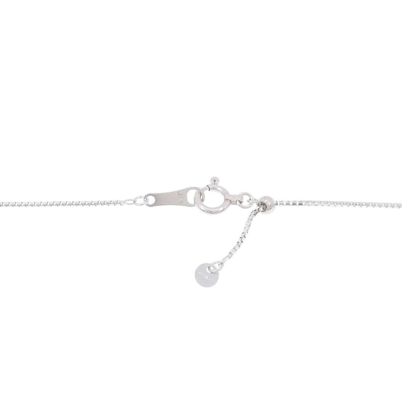 K18WG スター ダイヤモンド ネックレス 0.20CT