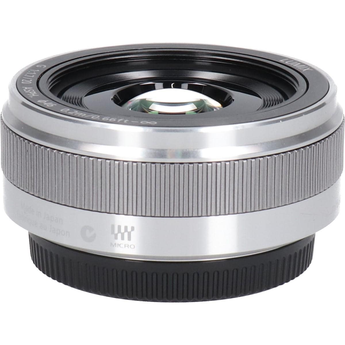 Ｇ２０ｍｍ　Ｆ１．７ＩＩ（Ｈ－Ｈ０２０Ａ）　シルバー