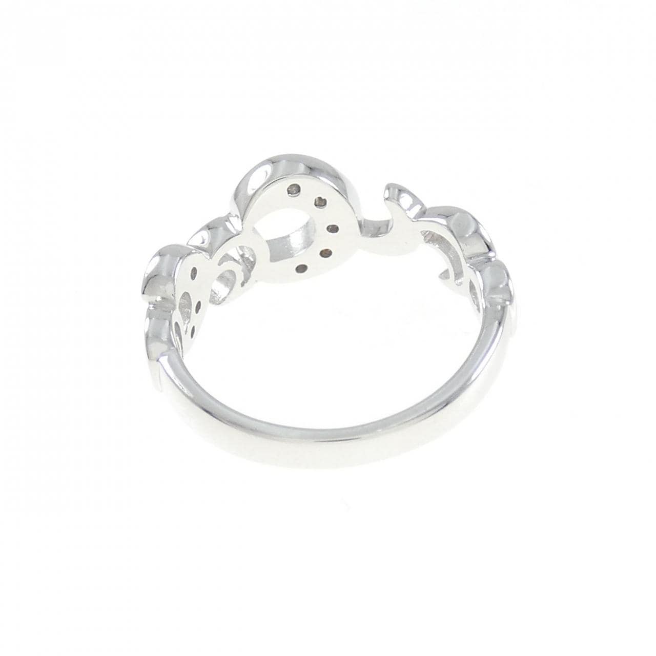 K18WG ダイヤモンド ピンキー リング 0.04CT