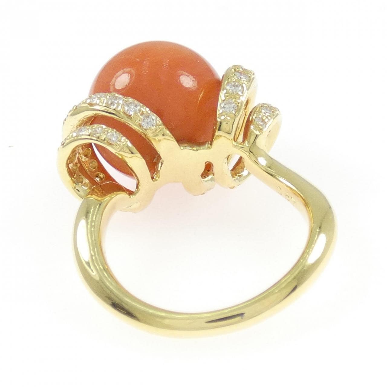 K18YG サンゴ リング