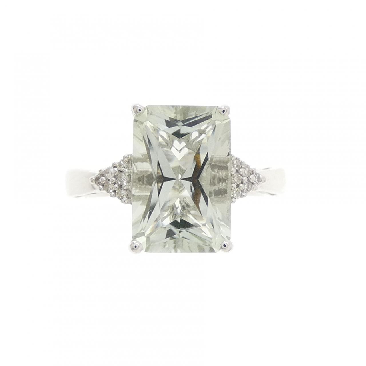 K18WG クオーツ リング