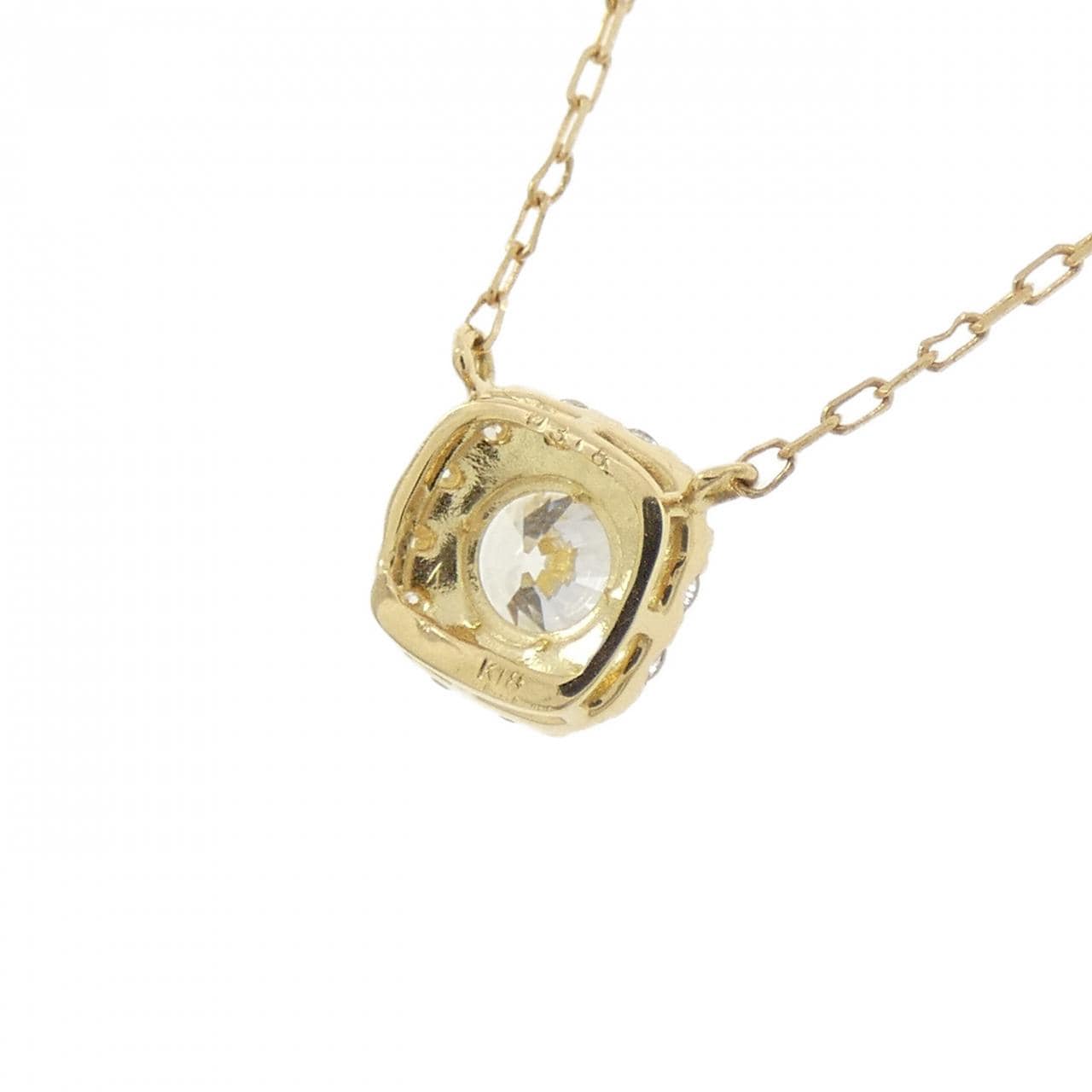 K18YG ダイヤモンド ネックレス 0.318CT D VVS2 3EXT H&C