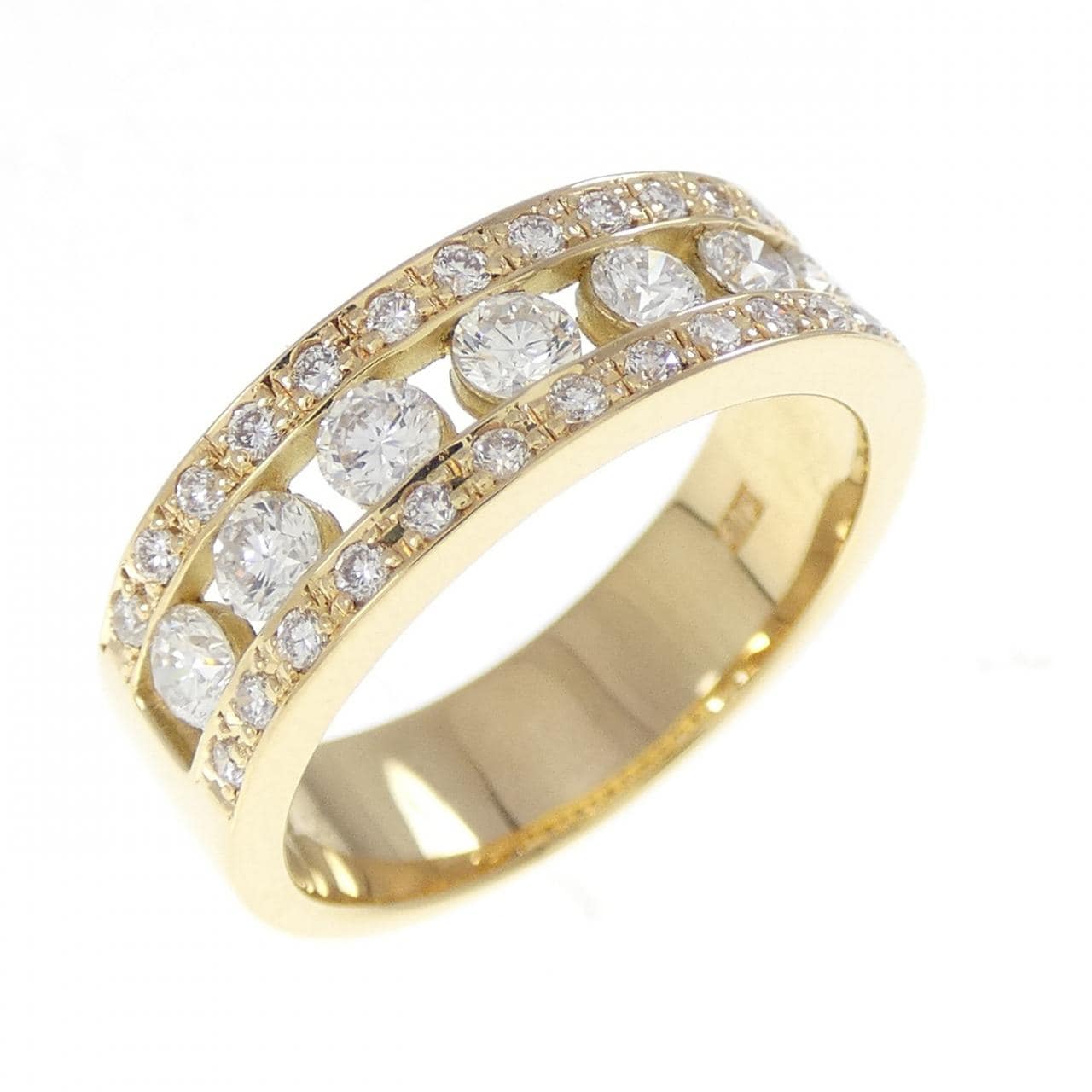 K18YG ダイヤモンド リング 0.72CT