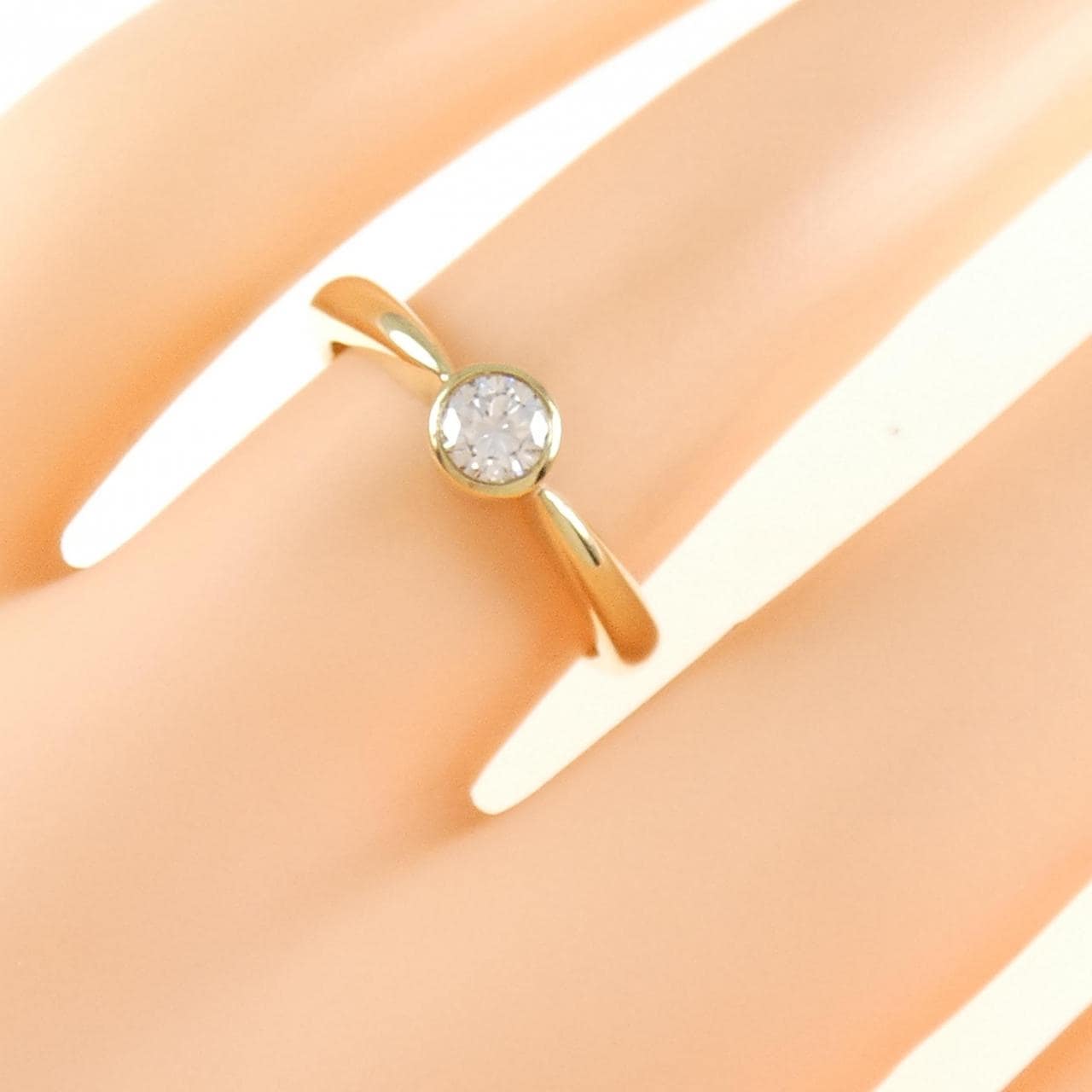 K18YG ダイヤモンド リング 0.21CT