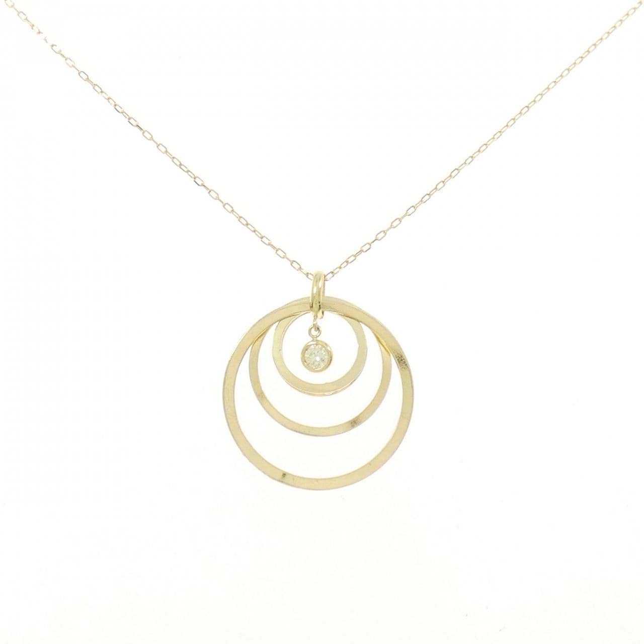 K18YG ダイヤモンド ネックレス 0.06CT