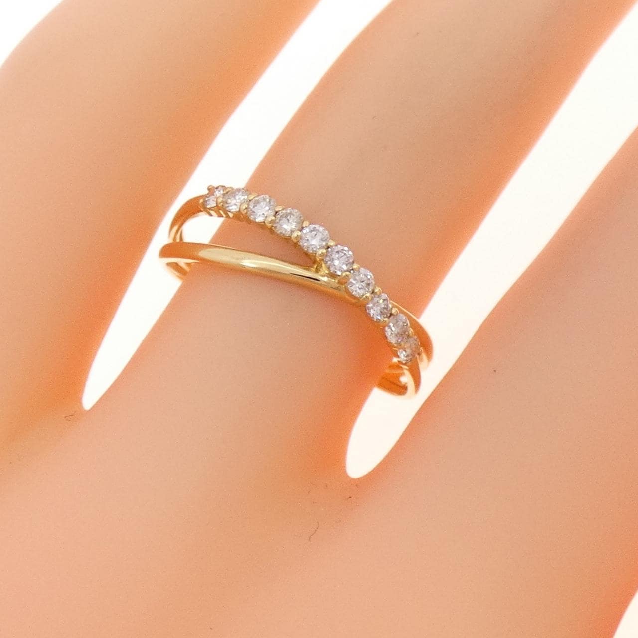 【新品】K18YG ダイヤモンド リング 0.20CT