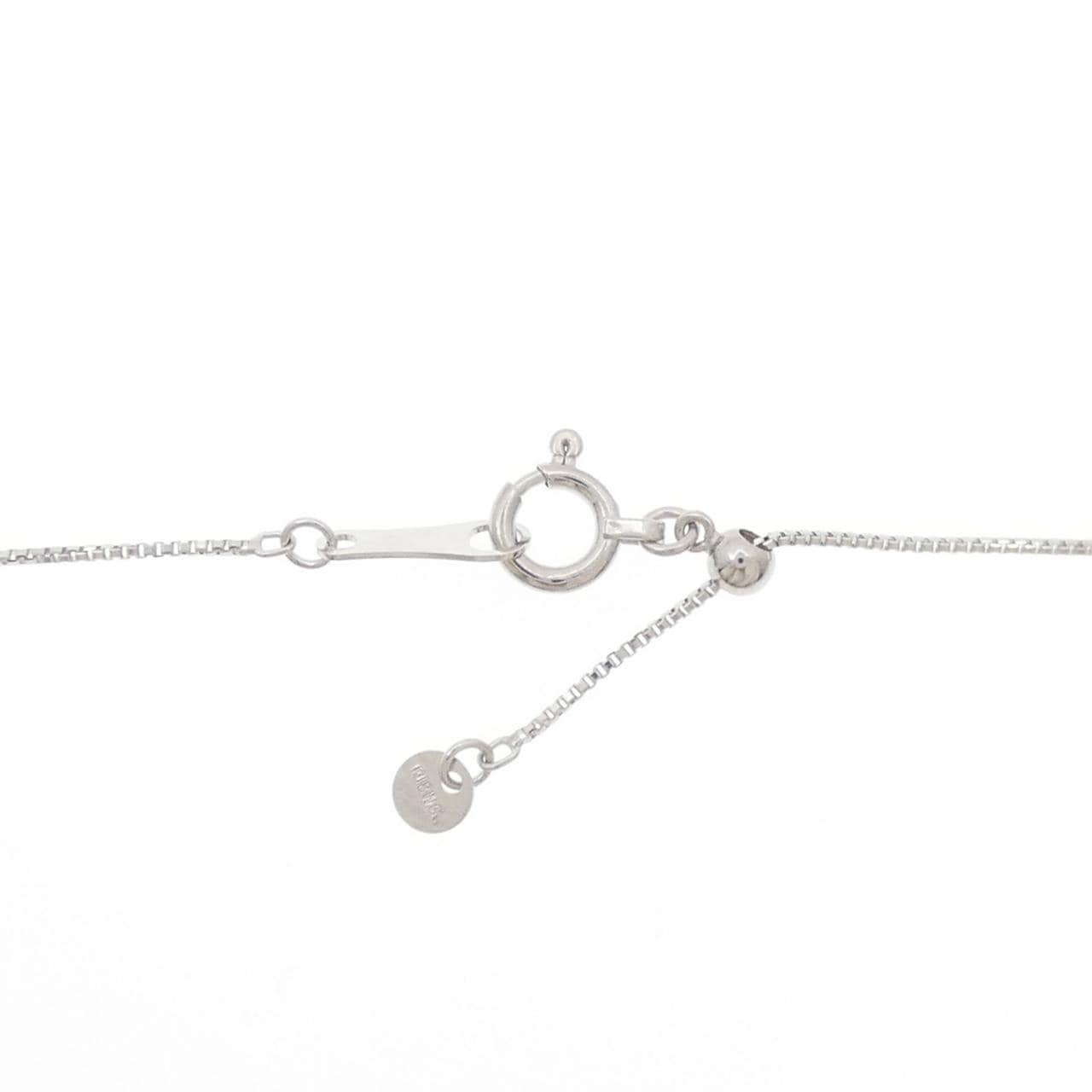 750WG/K18WG ダイヤモンド ネックレス 0.12CT