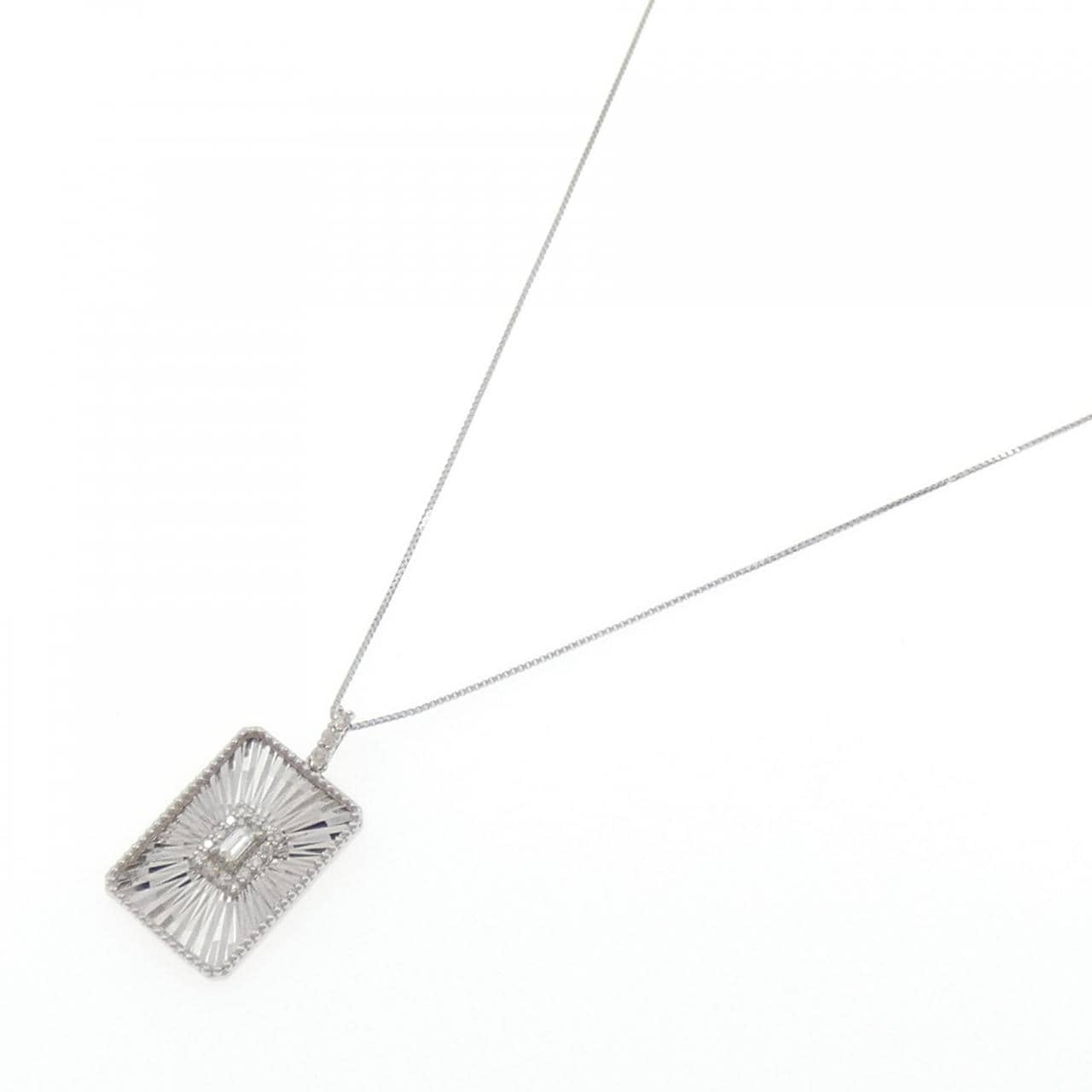 【新品】PT900/PT850 ダイヤモンド ネックレス 0.15CT