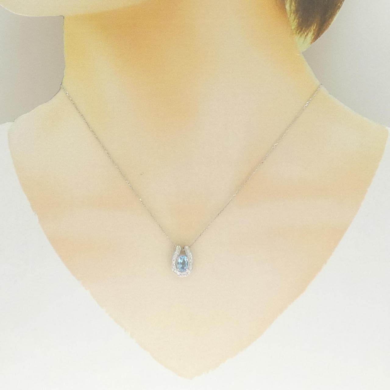 PT900/PT850 アクアマリン ネックレス 0.66CT