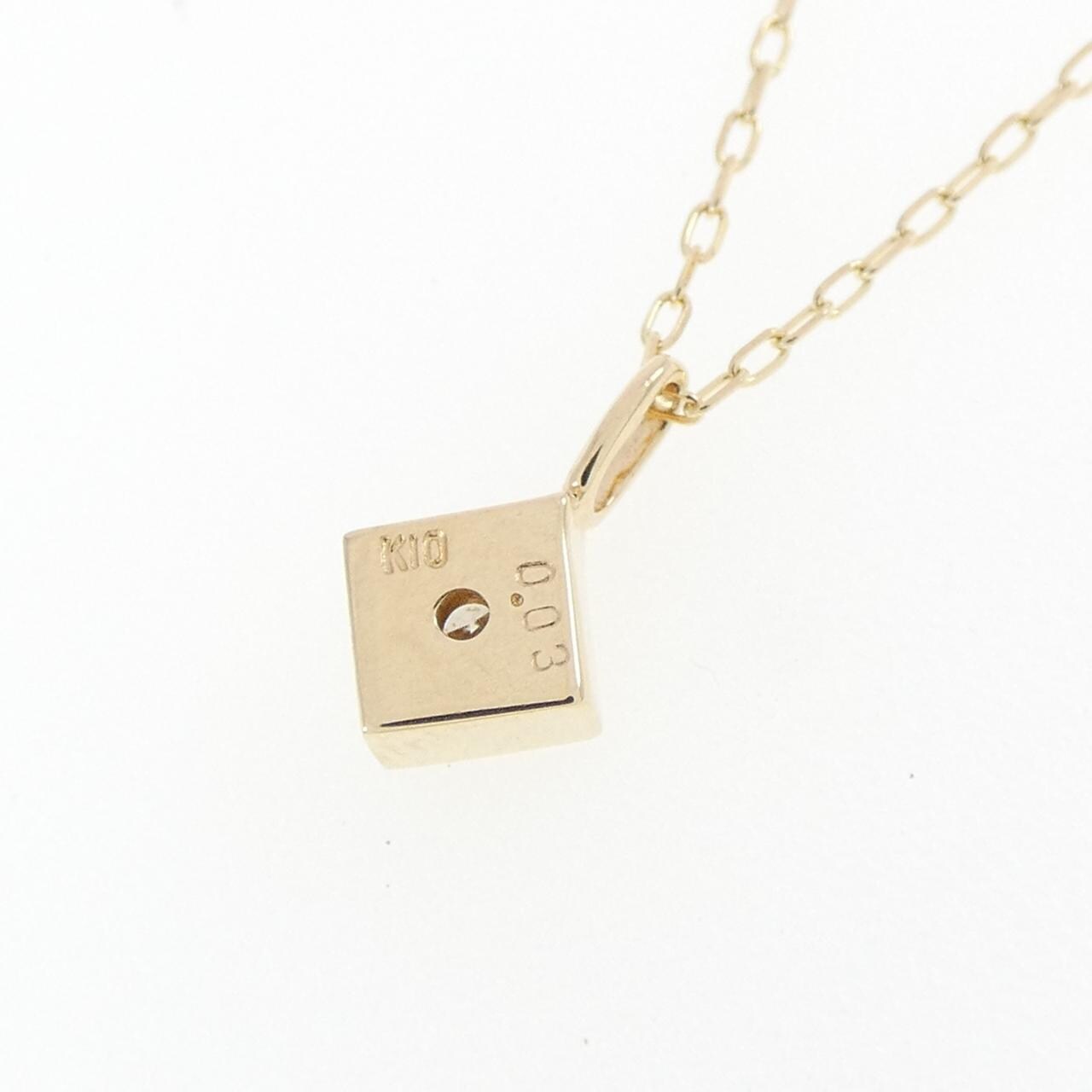 K10YG ダイヤモンド ネックレス 0.03CT