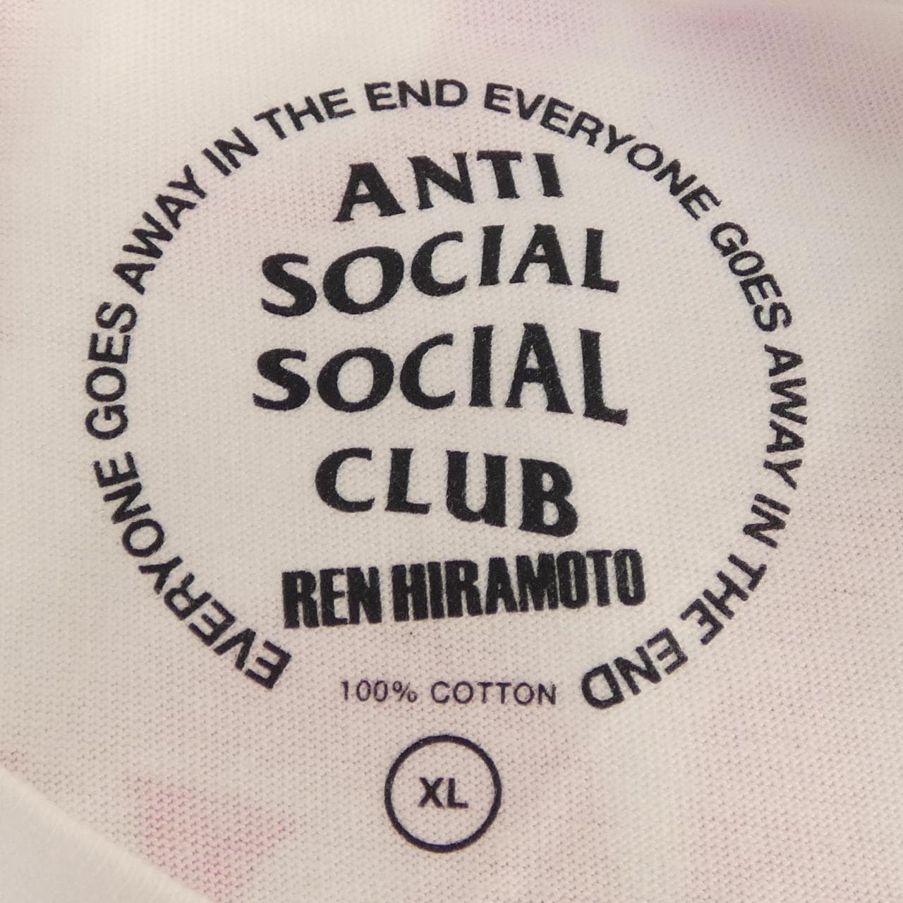 アンチソーシャルソーシャルクラブ ANTI SOCIAL SOCIAL CLUB REN HIRAMOTO Tシャツ