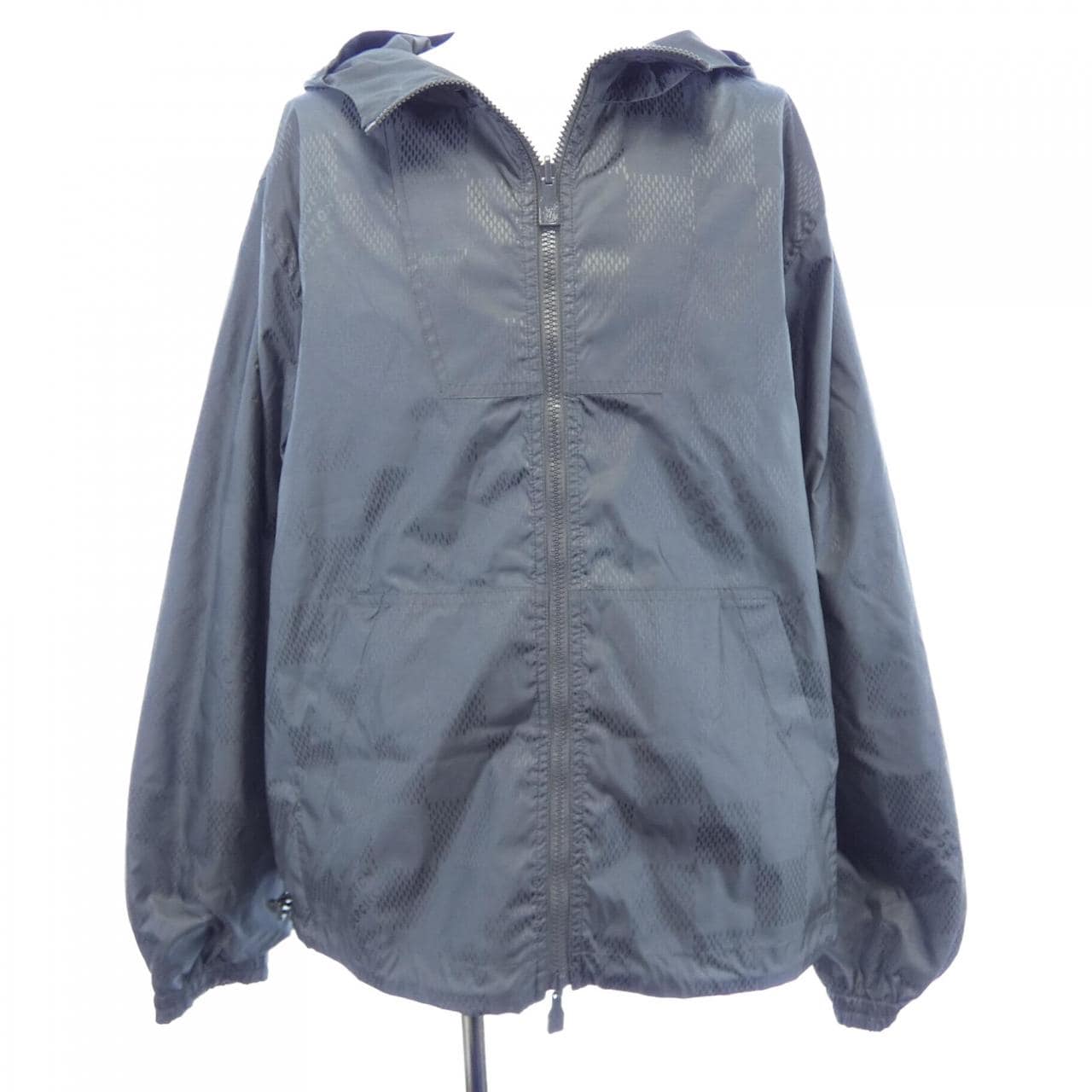 LOUIS VUITTON Damier 提花雙面尼龍風衣 HSB46WMO6 束腰夾克