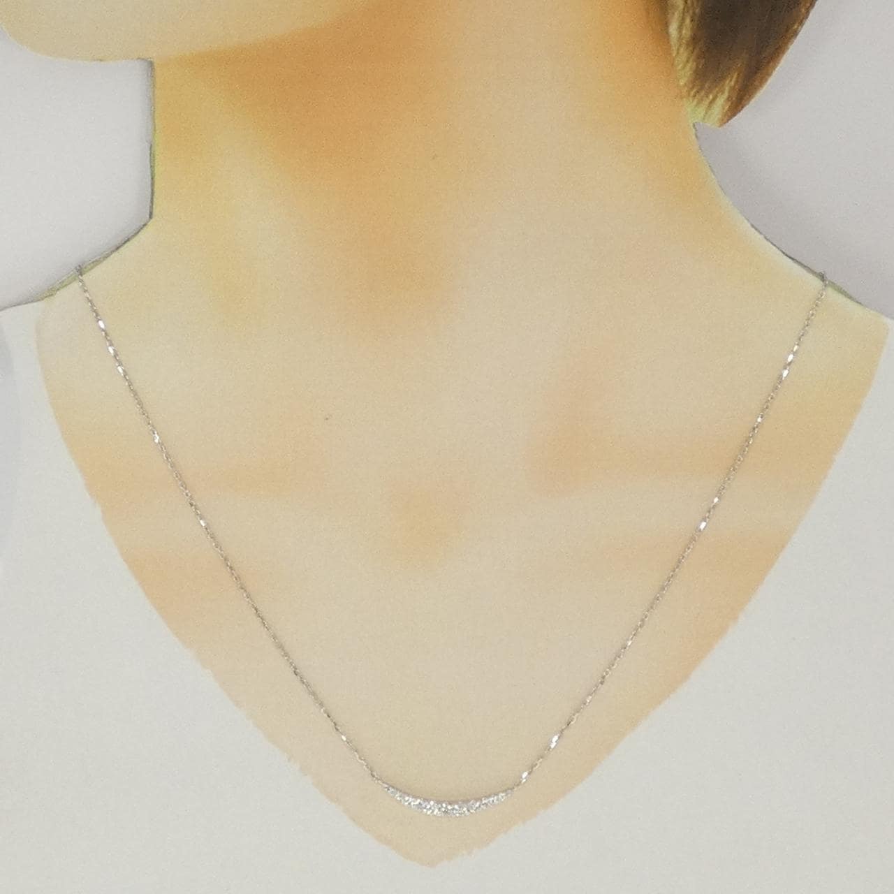 K18WG ダイヤモンド ネックレス 0.50CT