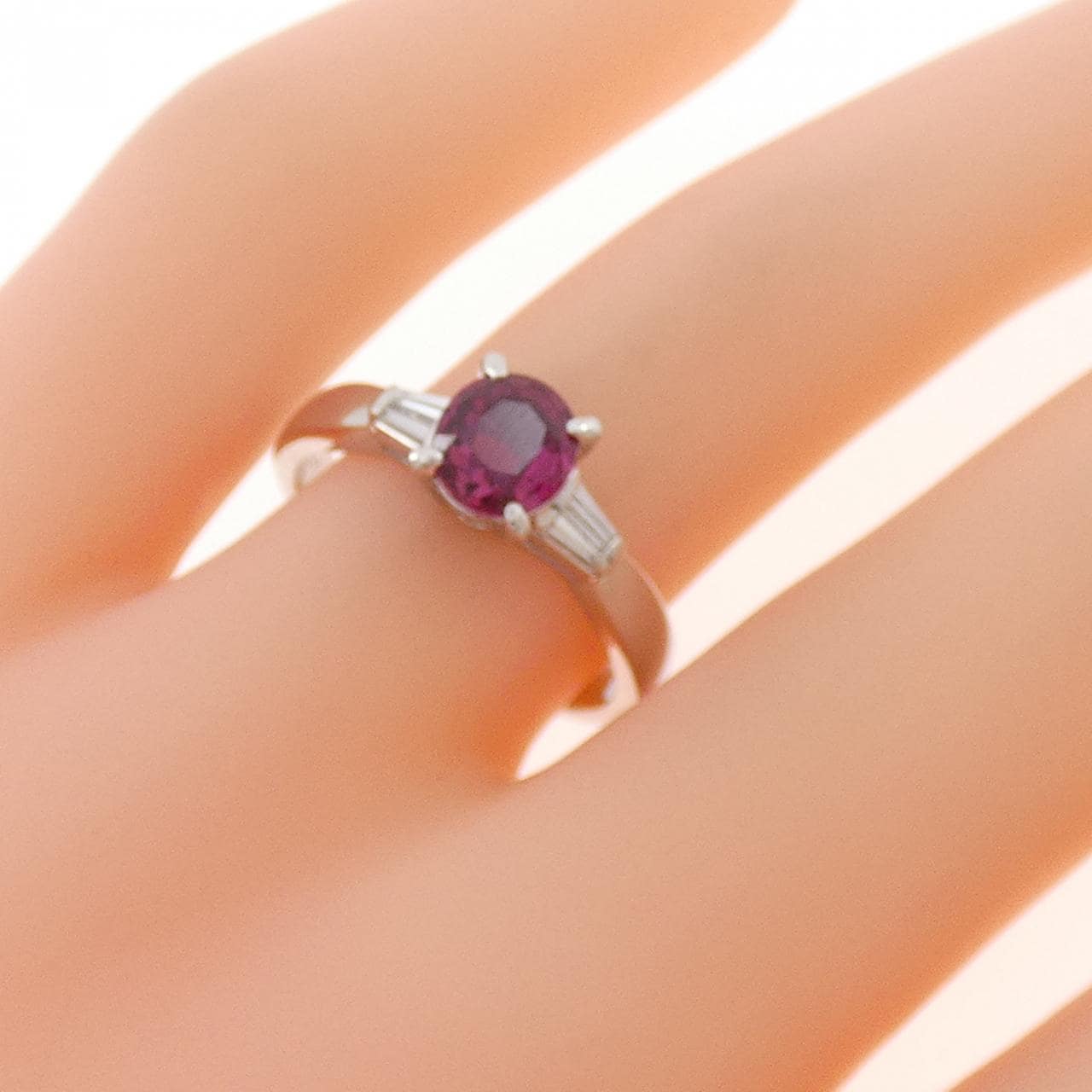 PT900 ルビー リング 0.87CT