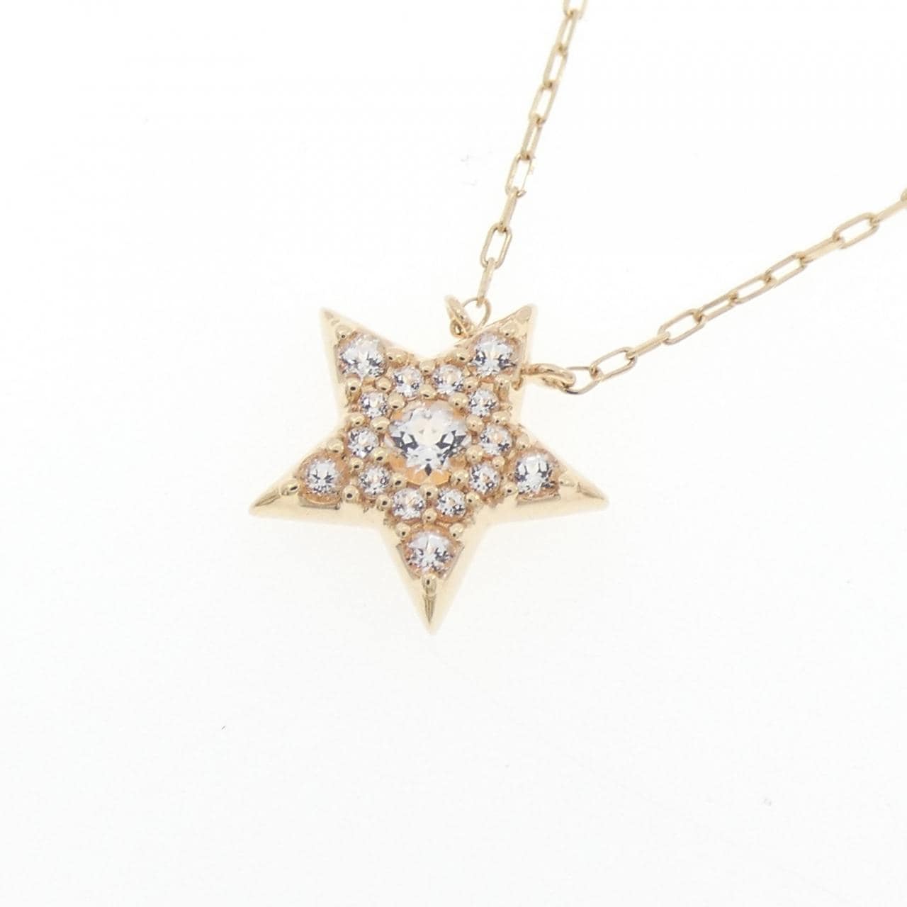 スタージュエリー スター ホワイトトパーズ ネックレス