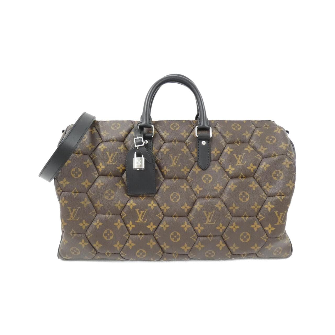 LOUIS VUITTON Monogram Hexagon Keepall Bandouliere 45cm M56713 Boston Bag