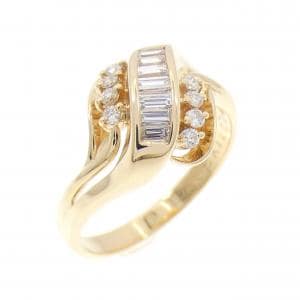 K18YG ダイヤモンド リング 0.27CT