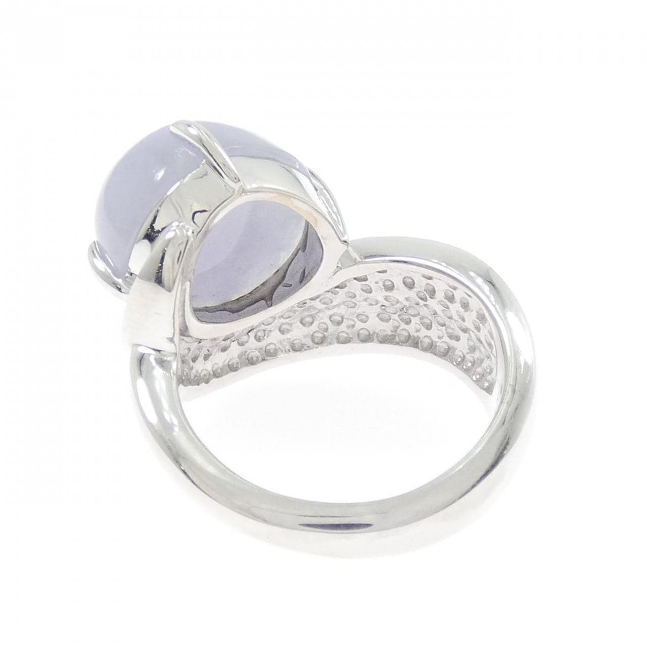 K18WG ラベンダーヒスイ リング 11.90CT
