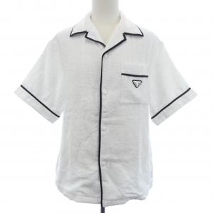 Prada PRADA三角logo棉毛圈保龄球衫SC559 S212 1ZR3 S/S衫