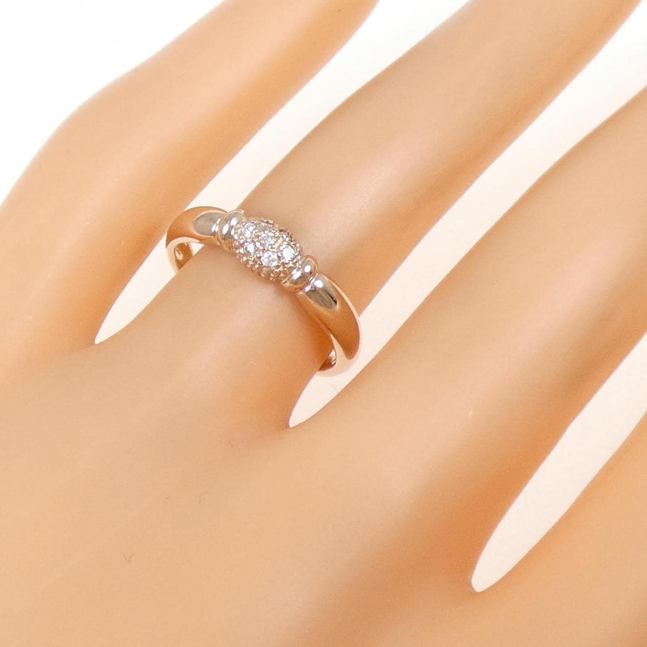 K18PG ダイヤモンド リング 0.07CT