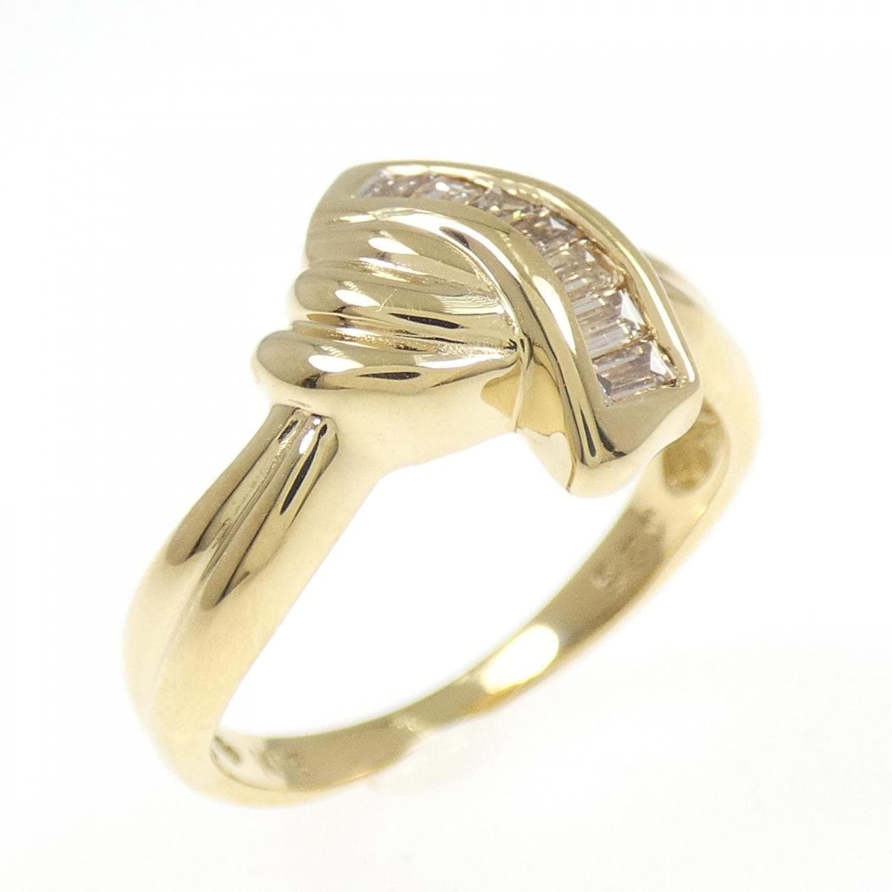 K18YG ダイヤモンド リング 0.25CT