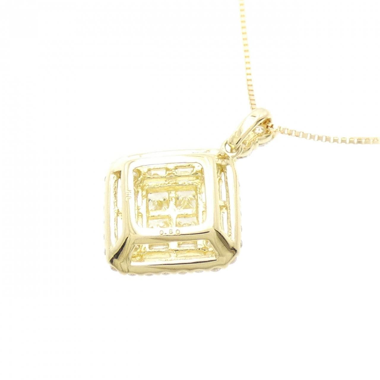 【新品】K18YG ダイヤモンド ネックレス 0.80CT