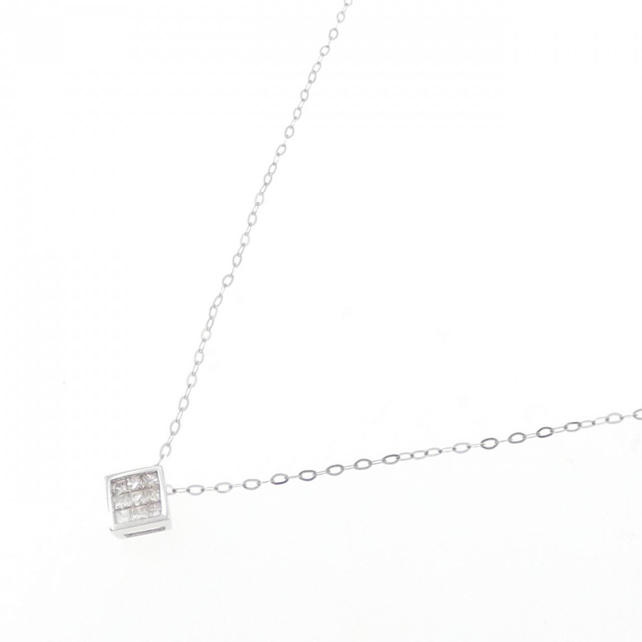 K18WG ダイヤモンド ネックレス 0.20CT