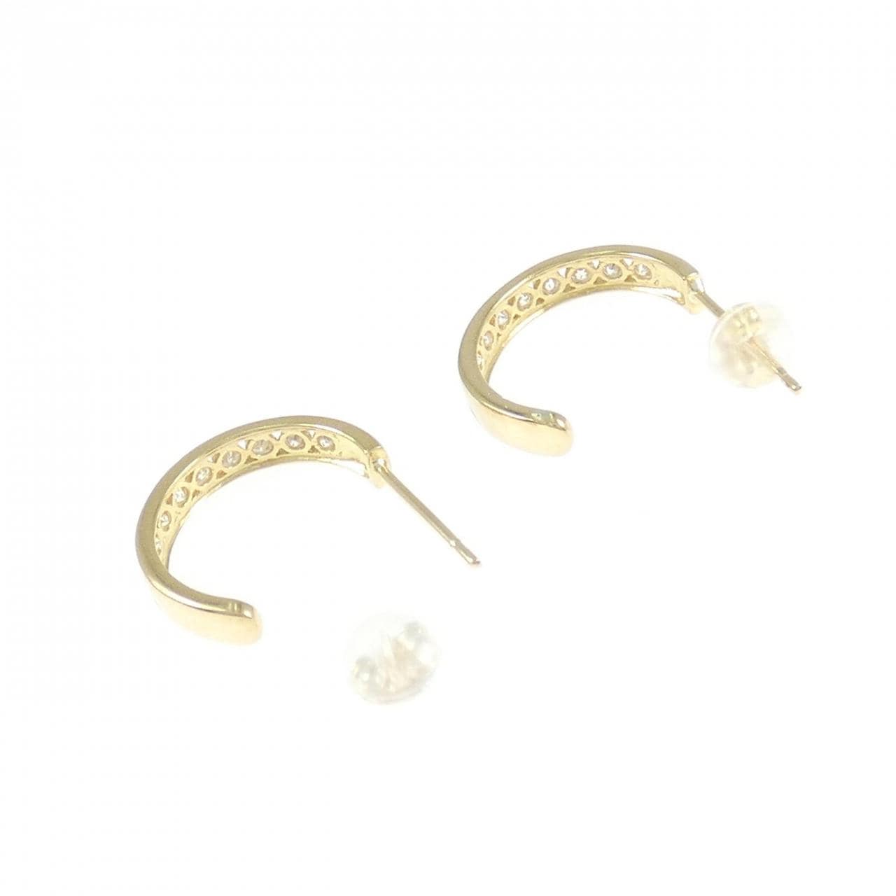 K18YG ダイヤモンド ピアス 0.50CT
