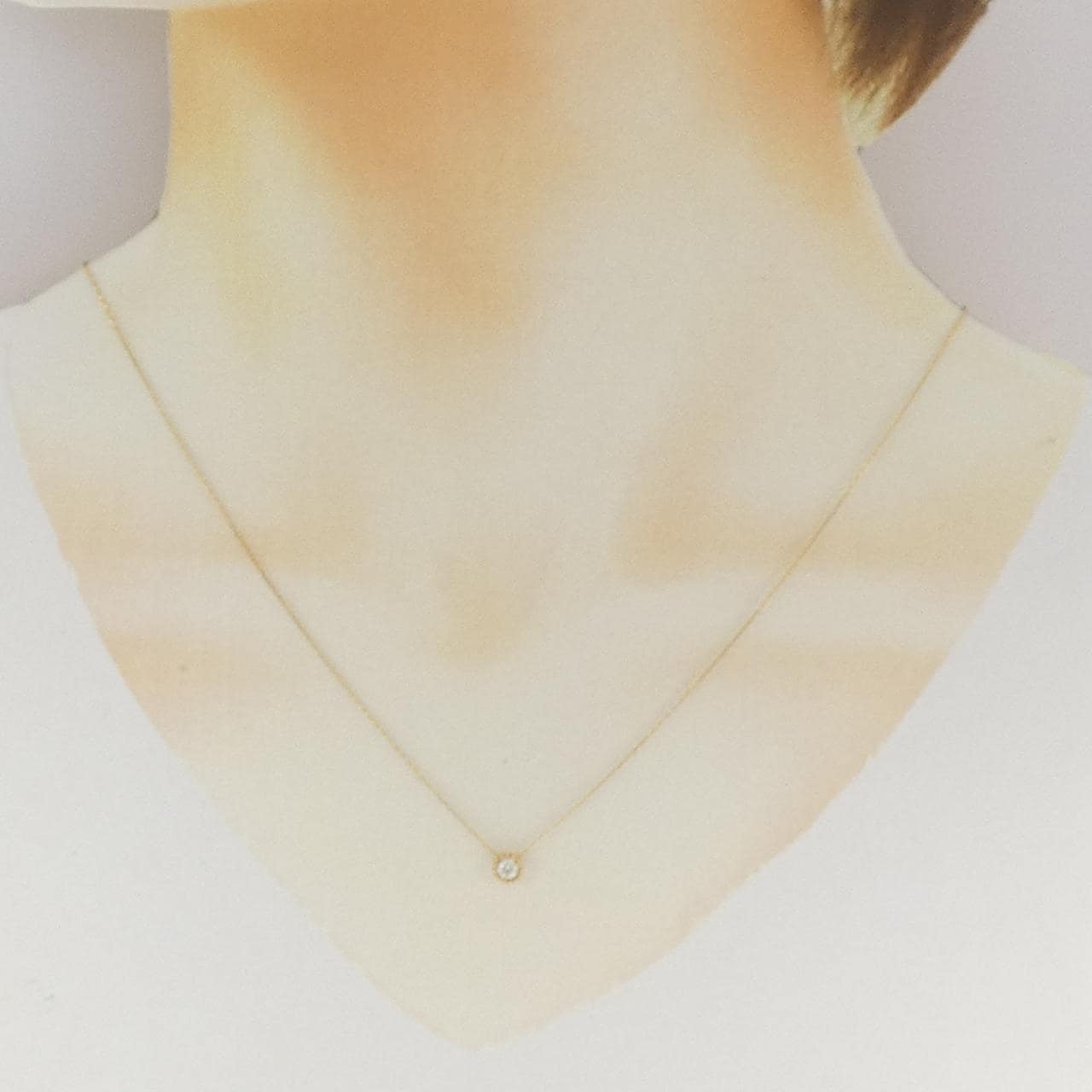 K18YG ダイヤモンド ネックレス 0.10CT