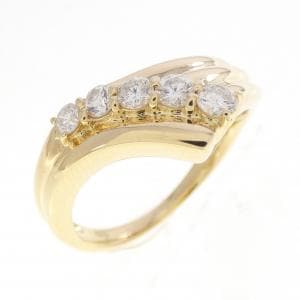 K18YG ダイヤモンド リング 0.32CT