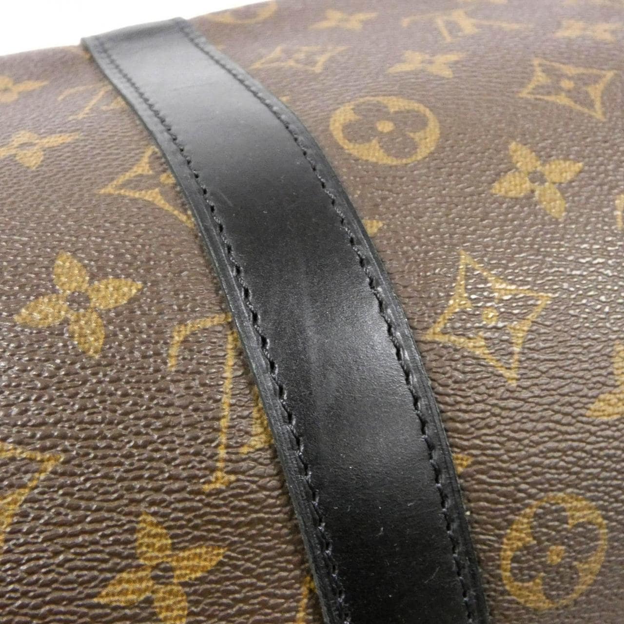 LOUIS VUITTON Monogram Macassar Keepall Bandouliere 55 公分 M56714 波士頓包