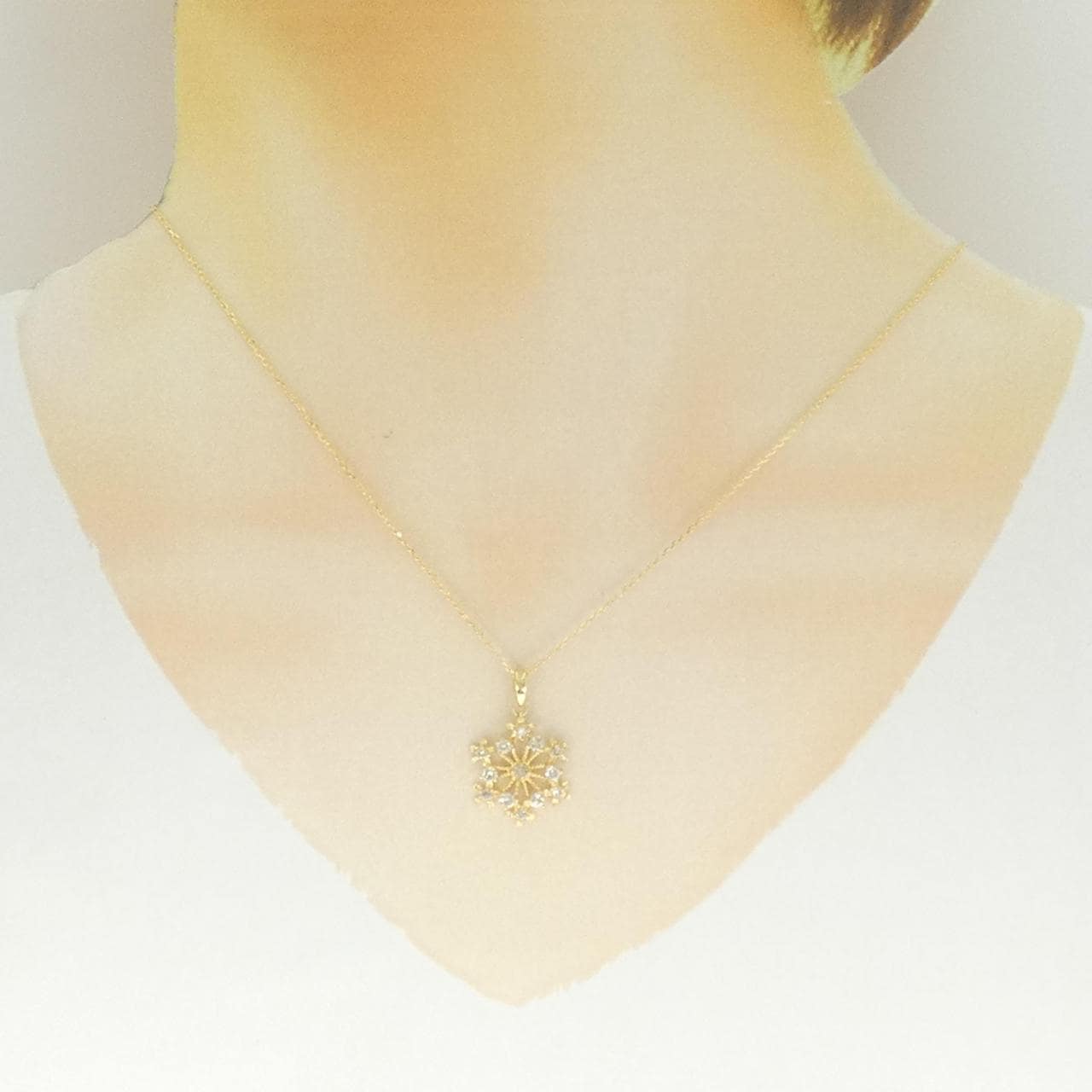 K18YG ダイヤモンド ネックレス 0.50CT