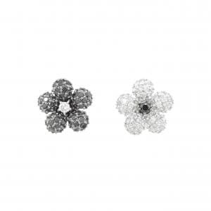 ポンテヴェキオ ビアンコ エ ネロ ピアス 0.74CT