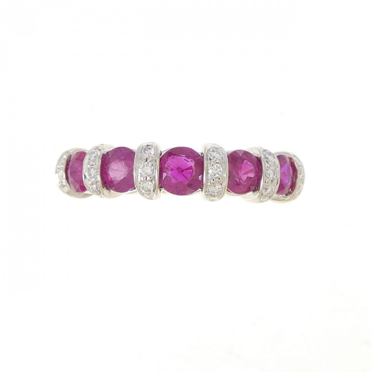 K18WG/K18YG ルビー リング 1.11CT