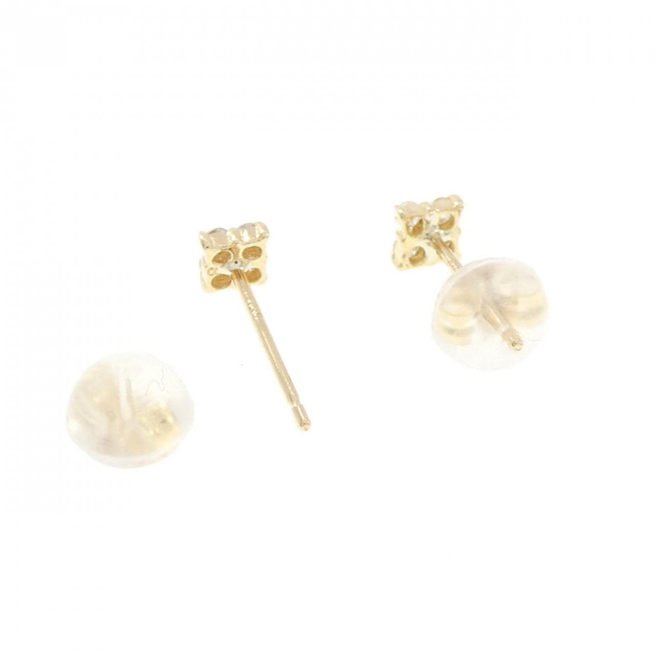 K18YG ダイヤモンド ピアス 0.10CT
