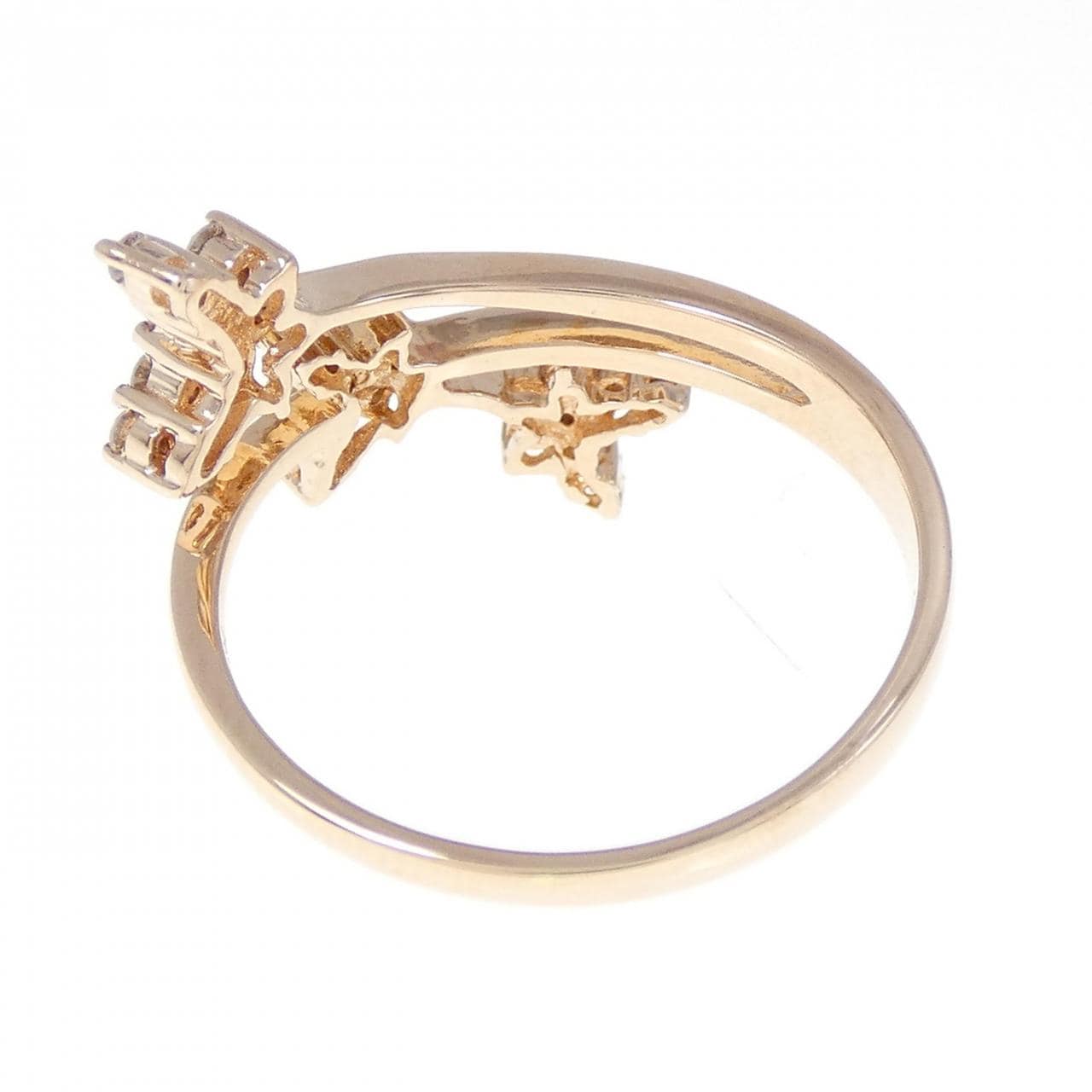 585PG butterfly Diamond ring