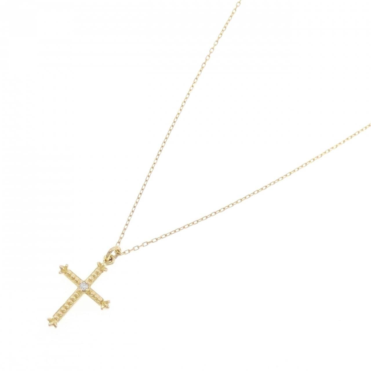 AHKAH Cleo Cross Necklace