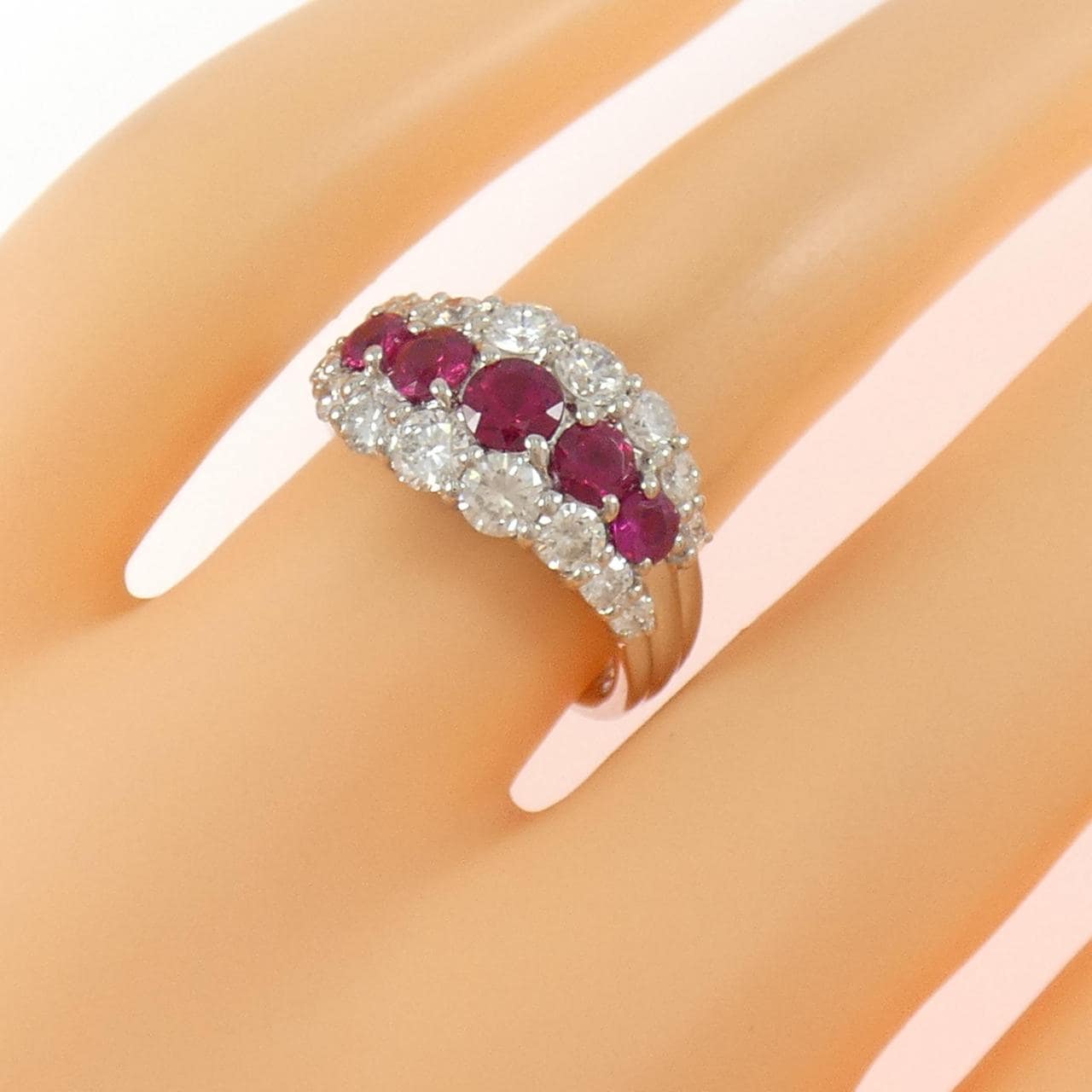PT900 ルビー リング 1.10CT