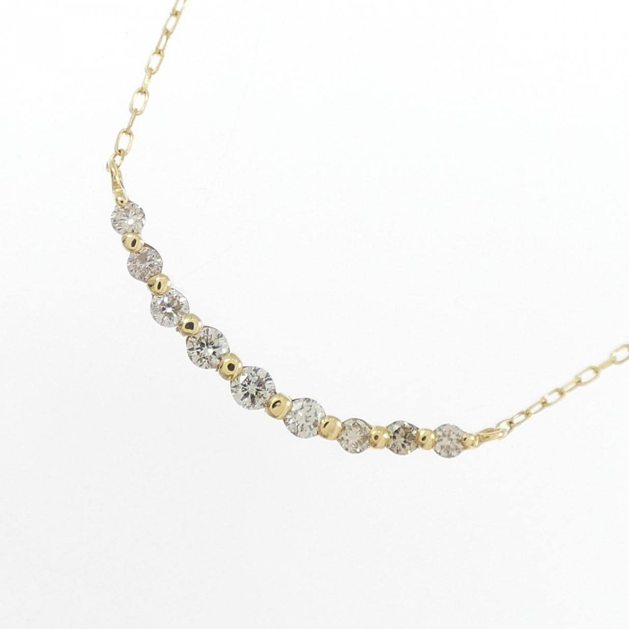 K18YG ダイヤモンド ネックレス 0.10CT
