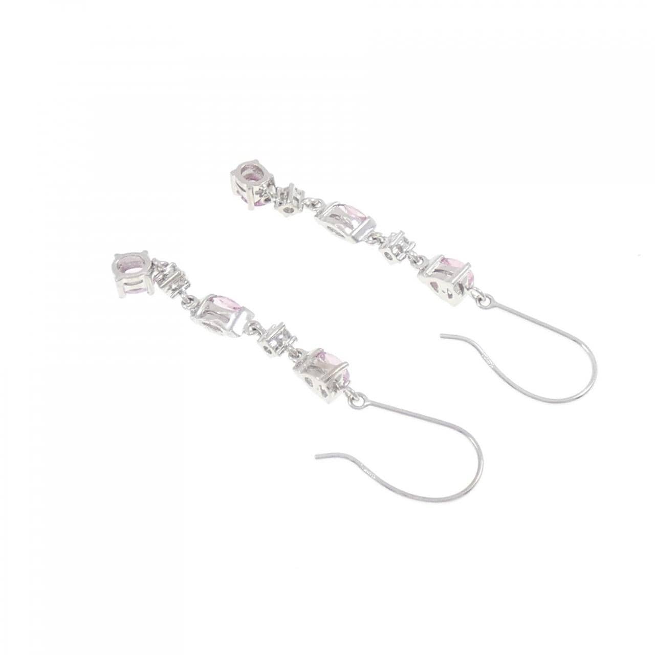 K18WG サファイヤ ピアス 0.92CT