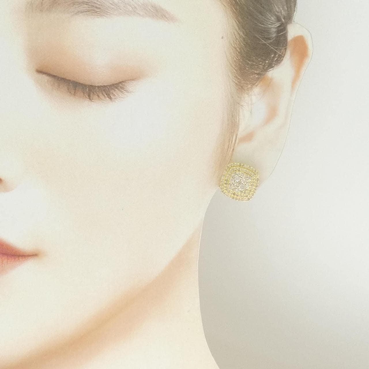 K18YG ダイヤモンド ピアス 2.00CT