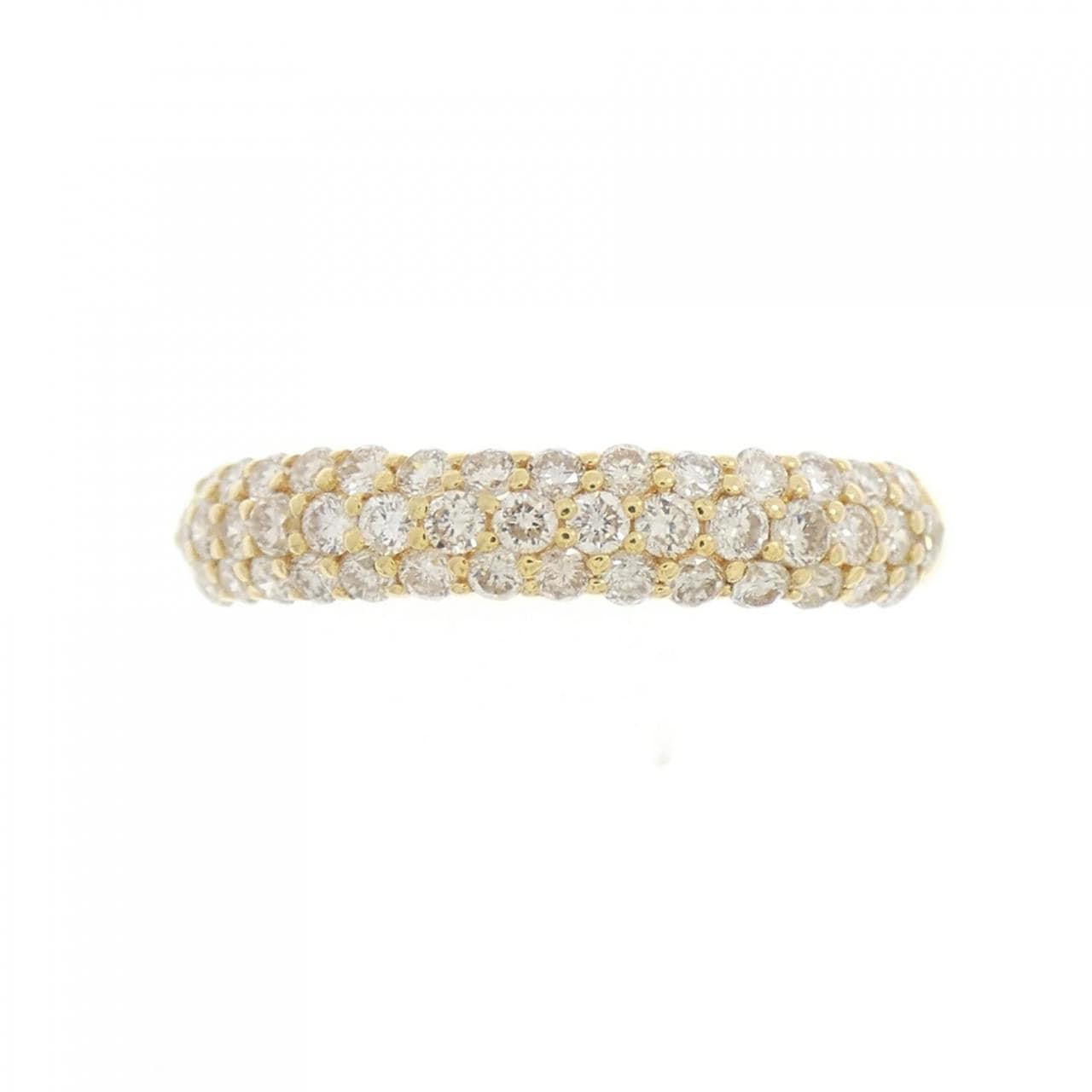 K18YG pave Diamond ring 0.50CT