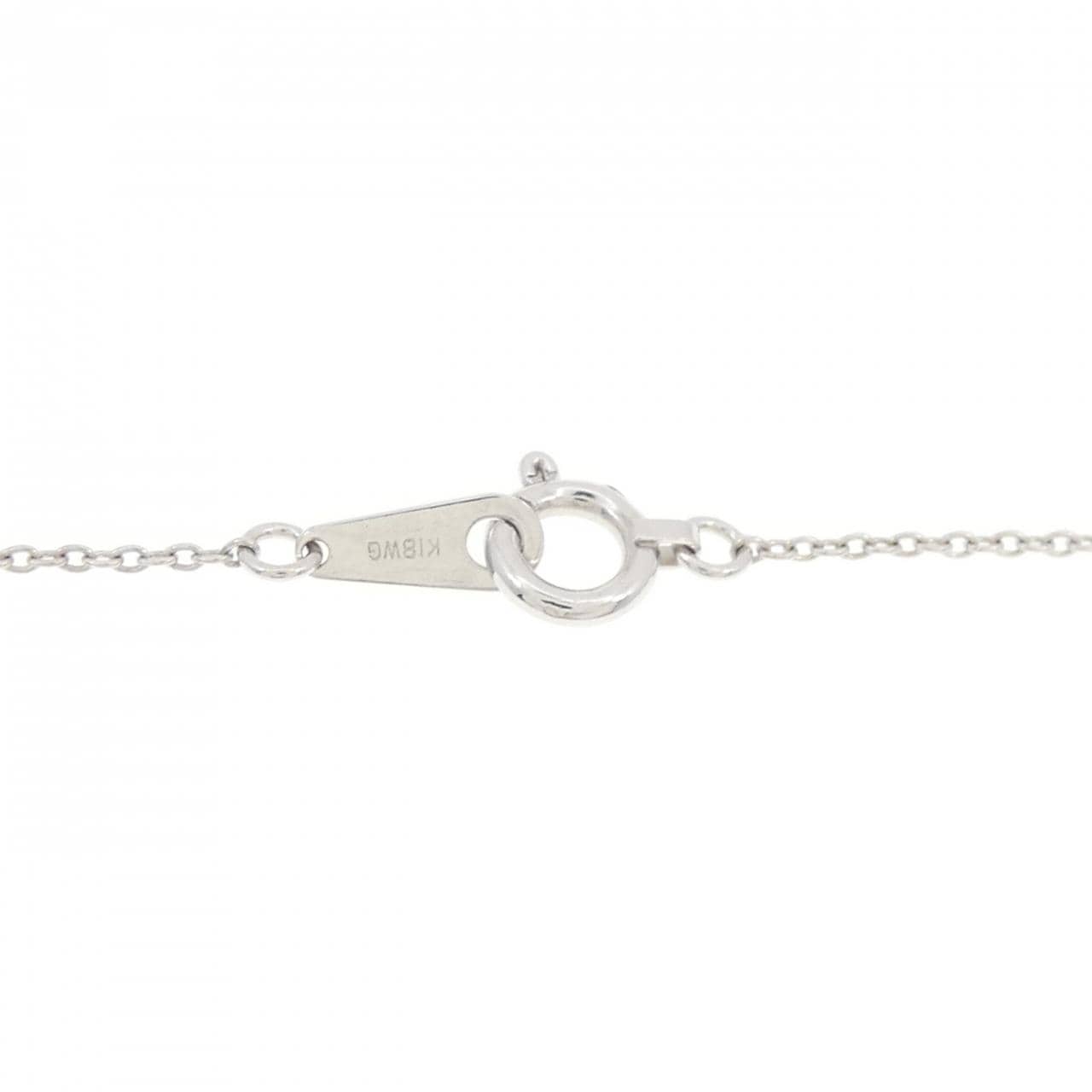 K18WG ダイヤモンド ネックレス 0.06CT