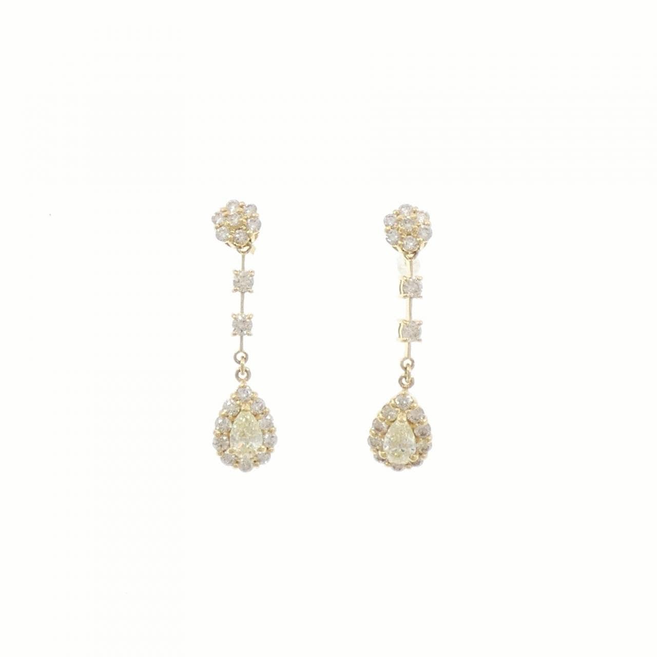 【新品】K18YG ダイヤモンド ピアス 0.80CT