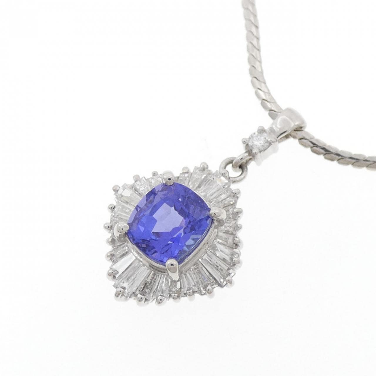 PT850 タンザナイト ネックレス 1.18CT