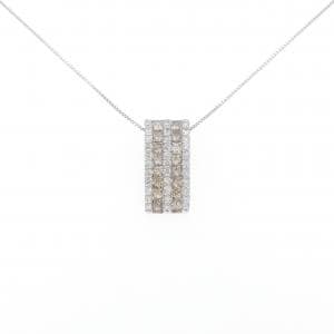 K18WG ダイヤモンド ネックレス 2.00CT